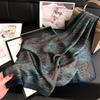 Luxury Paisley Print Small Square Scarf Simulated Silk Thin Neck Scarf Mature Style Sunscreen Headscarf For Women