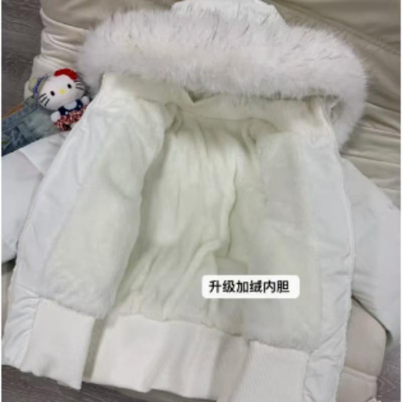 Cappotto invernale da donna in cotone con colletto in pelliccia sintetica, vestibilità slim, spesso, caldo, con cappuccio, parka