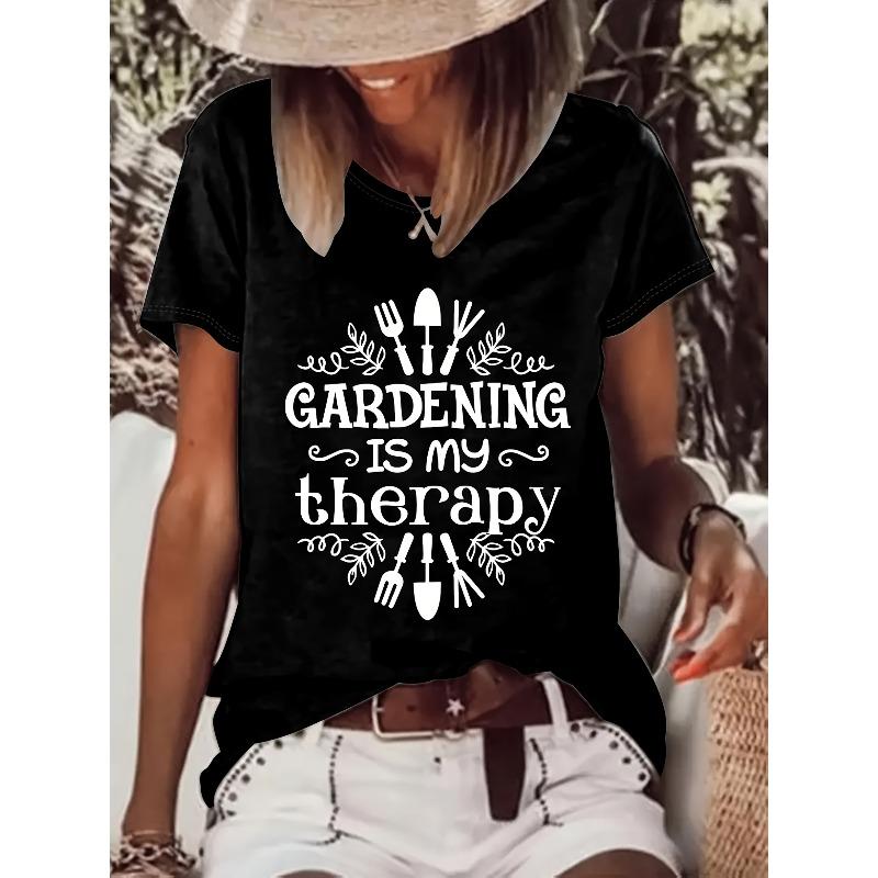 

Graphic Letter Printed Women S Summer Fitted Round Neck T-Shirt 4XL