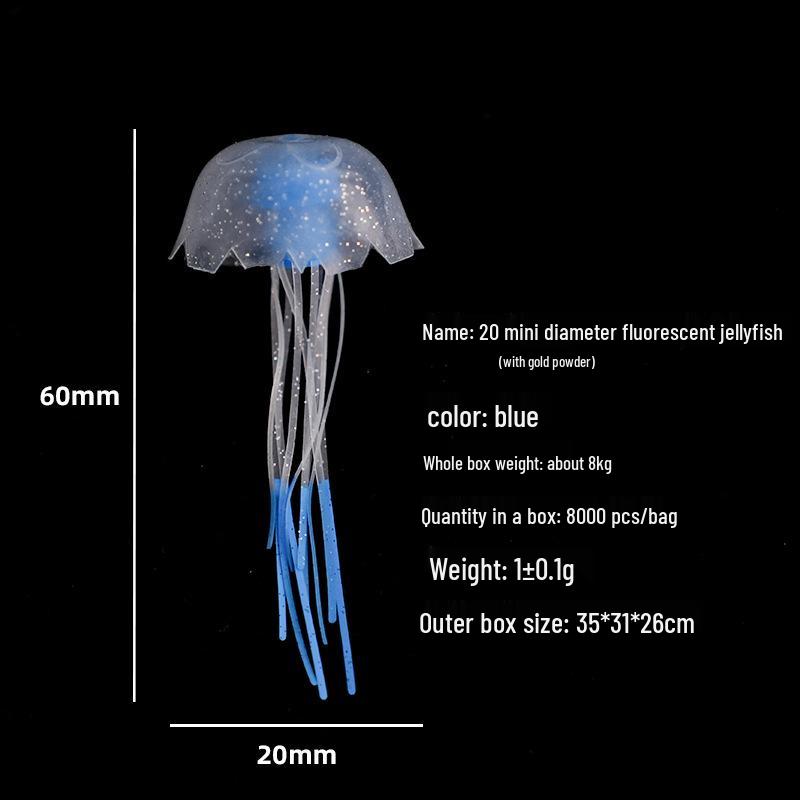 Mini Luminous Jellyfish Lamp - Small Silicone LED Decoration