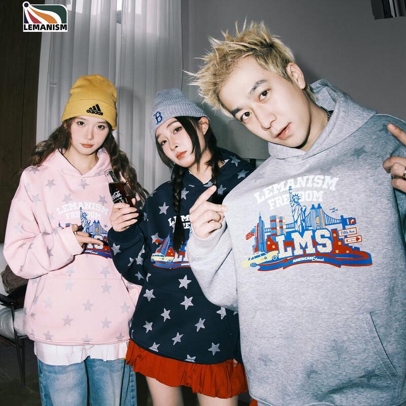 LEMANISM American Trendy Printed Hoodie 2XL