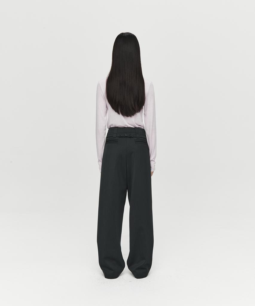 Hoite Wool Line Turtleneck (Light Pink)