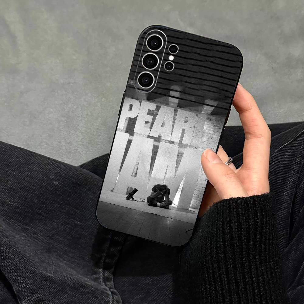 Band Pearl Jam Fashion Phone Case For Samsung S25,S24,S21,S22,S23,S30,Ultra,S20,Plus,Fe,Note,10,9,5G Black Cover