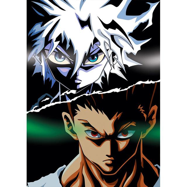 Japansk Anime Demon Slayer One Piece Poster Karaktär Ögonduk Målning Väggkonsttryck Sovrumsdekoration Heminredning Bild