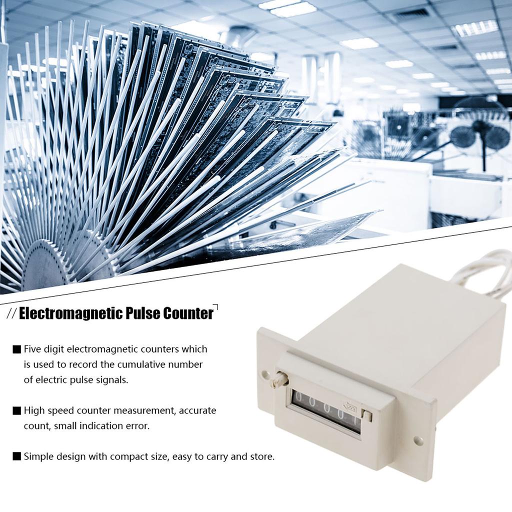 CSK5 YKW 5 Digit Electromagnetic Pulse Counter AC220V AC110V DC24V (#02)