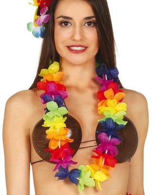 Naszyjnik Hawajski Hawahe Aloha Kolorowe Kwiaty
