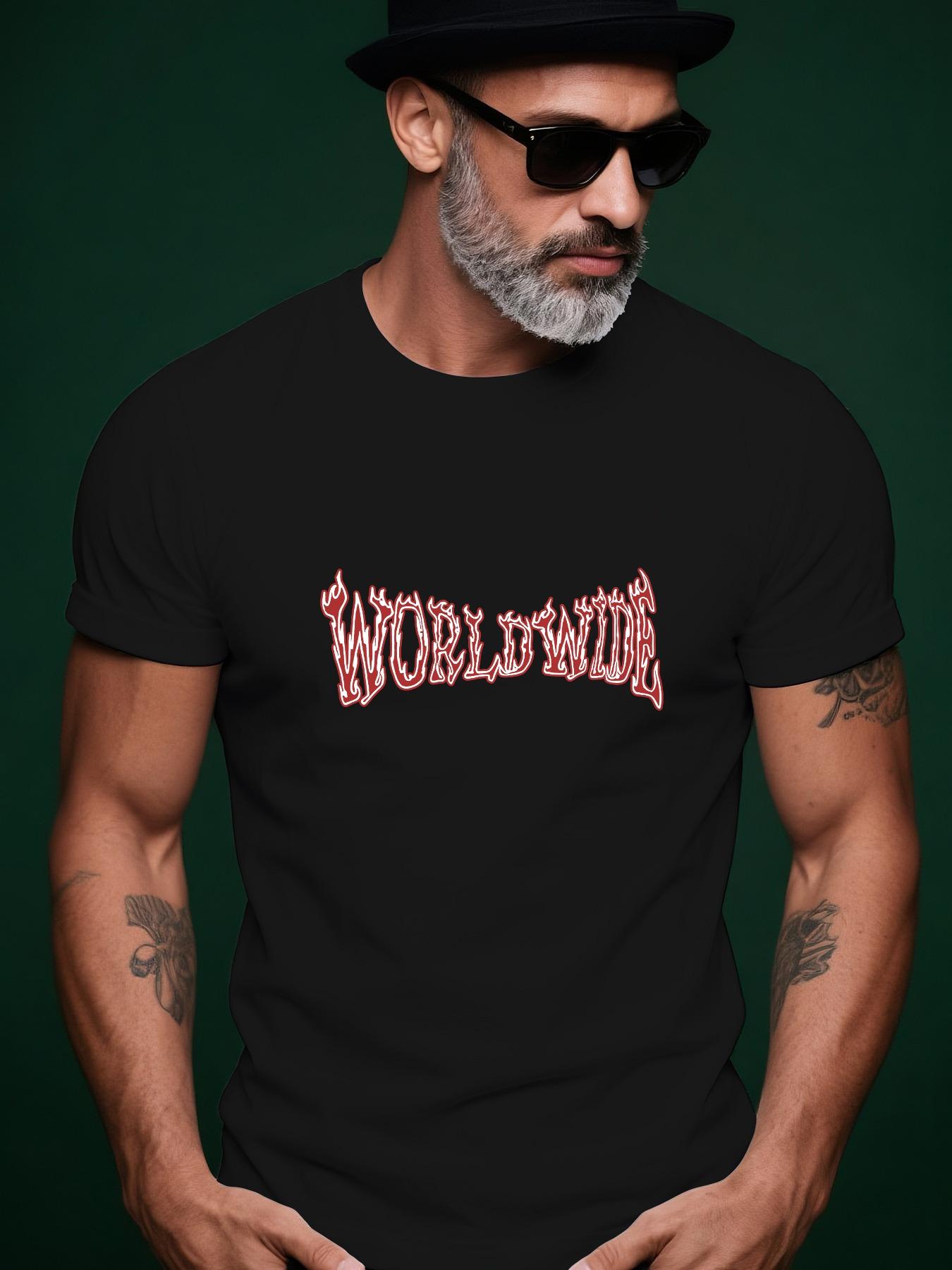 Worldwide Flame Graphic Tshirt - Bold Red Flame Design XXXL