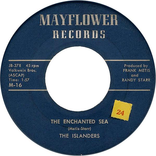 

7-дюймовая пластинка ISLANDERS The Enchanted Sea Pollyanna M16 Mayflower Recor 1959 US Pop Б/у