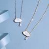 925 Sterling Silver Cloud Shell Pendant Necklace for Women Clavicle Chain Necklace Anniversary Wedding Party Jewelry Gift S-N692