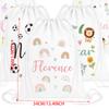 Personalised Goodie Bag Children Gym Swimming Bag Nursery Pe Drawstring Backpack Kindergarten Back To School Party Decoration