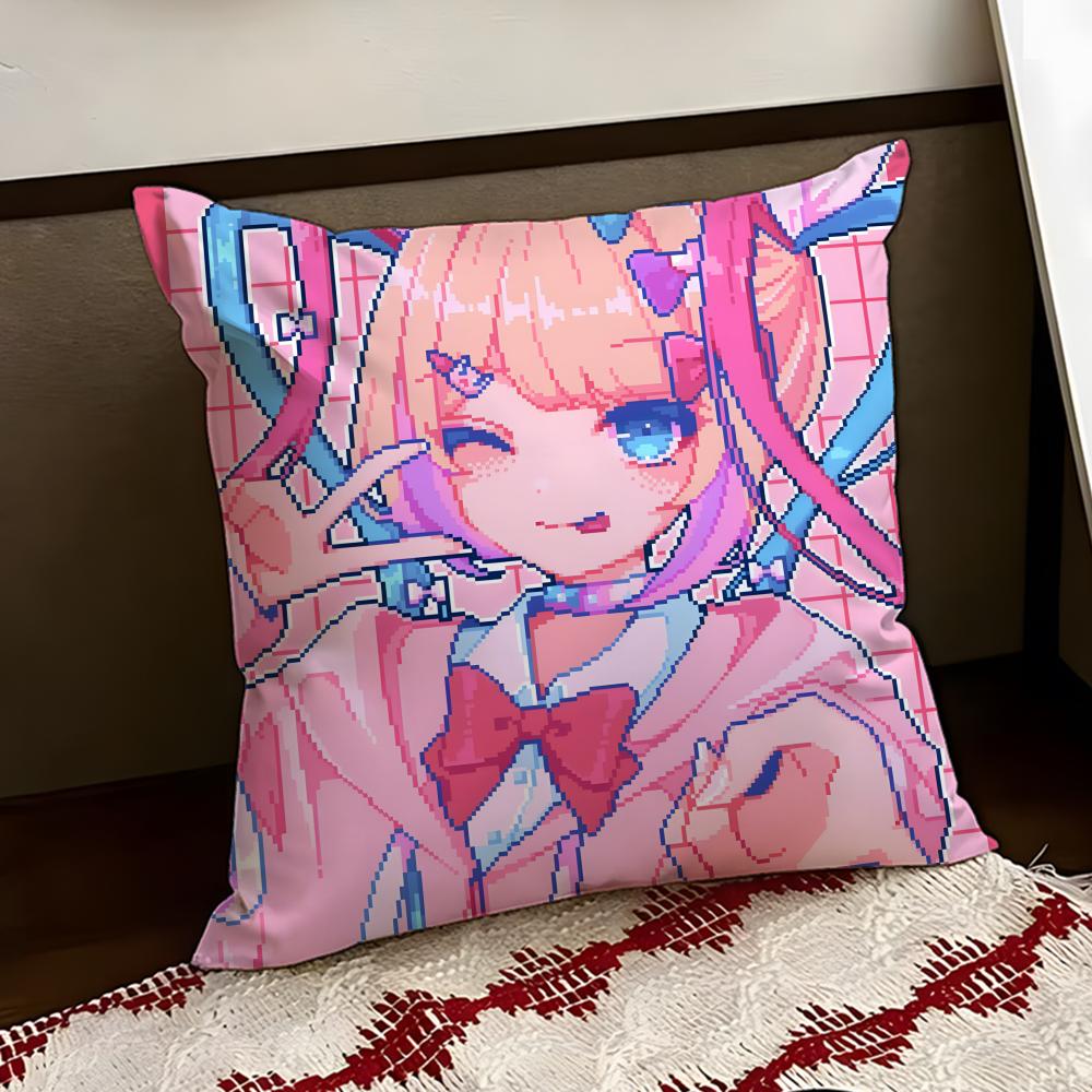 Cute NEEDY GIRL OVERDOSE Cushion Cover Reversible Soft Durable Pillow Cover Home  Car MultiScene Use for Daily Comfort