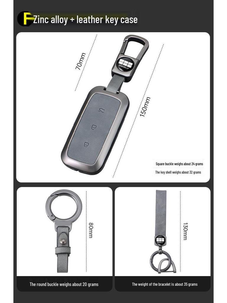 Geely Galaxy E5 Sleutelhoes voor A7 Xingyao, L6 Longteng, L7 Xingjian, E8 Modellen - Duurzame Beschermende Schaal