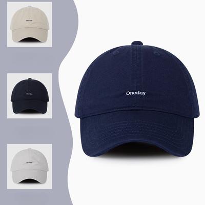 Spring and Summer Retro Face Showing Small Simple Embroidered Soft Top Small Letter Baseball Hat Women's Korean Style Versatile Baseball Cap Men