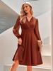 Women's V-Neck Spring/Summer Trendy Dress - European & American Style