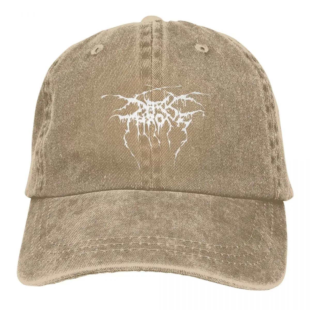Darkthrone True Norwegian Baseballpet Zwarte Metal Outdoor Gym Zonneklep Gewassen Hip Hop Petten Heren Vintage Design Baseballpetten Adjustable&>8Y beige