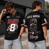 Unisex Casual Sports Jersey Shirt Racing Style Short Sleeve V Neck Lightweight Breathable Fabric Comfortable Fit
