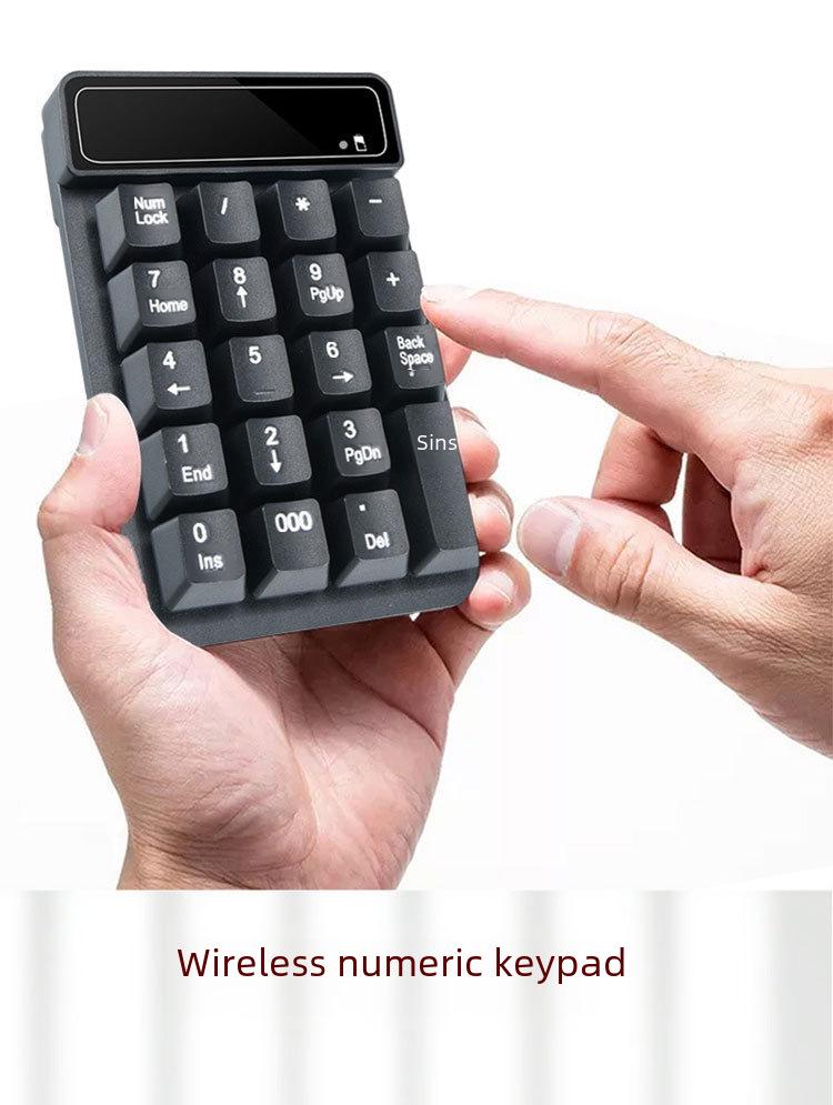Compact Wireless Numeric Keyboard with Floating Keycaps for Financial Accounting