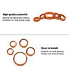 Linskip Dashboard Control Knob Trim Set for Ford Bronco 2025-2021, Aluminum Switch Knob Covers for Bronco Interior Accessories(Orange)