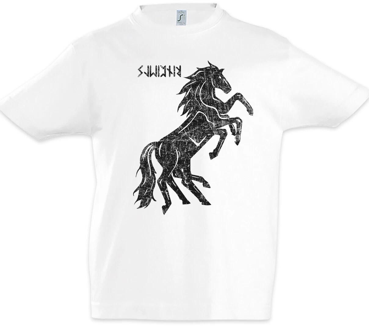 Sleipnir II Boys kids boys T-Shirt Odhins Horse Horse Odin Valhalla Vikings Vikings 130
