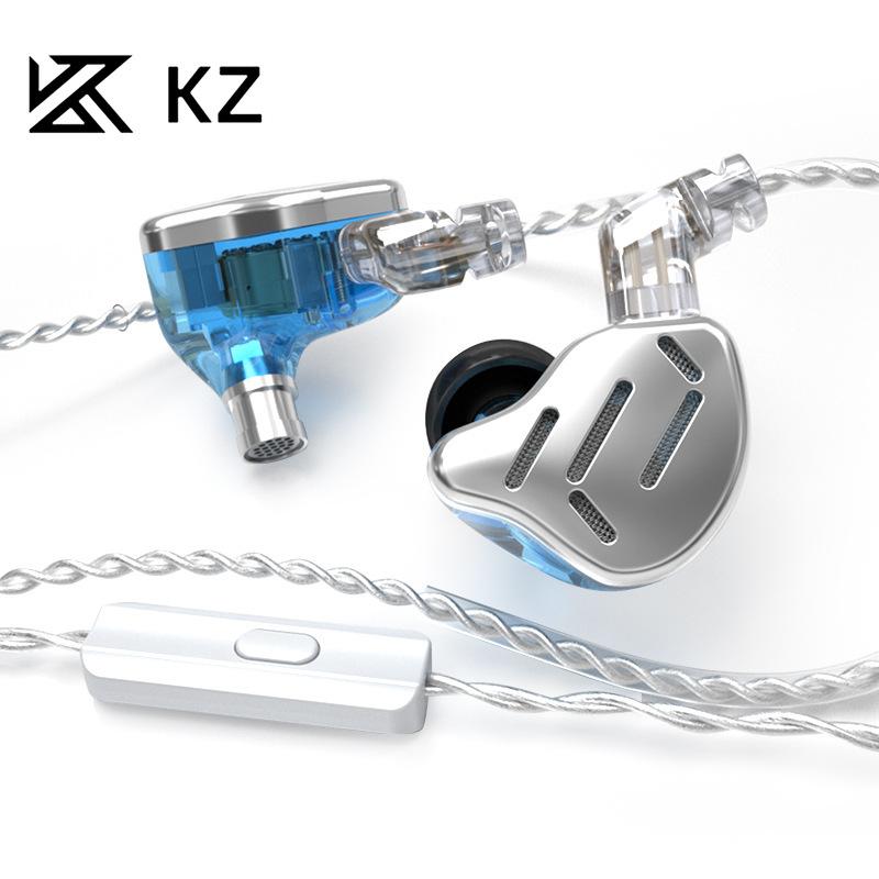 

KZ-ZAX Ear HIFI-гарнитура, 16 единиц, круглая железная гарнитура с подвижным железом, металлическая гарнитура, проводная с гарнитурой Wheat Movement without MIC белый