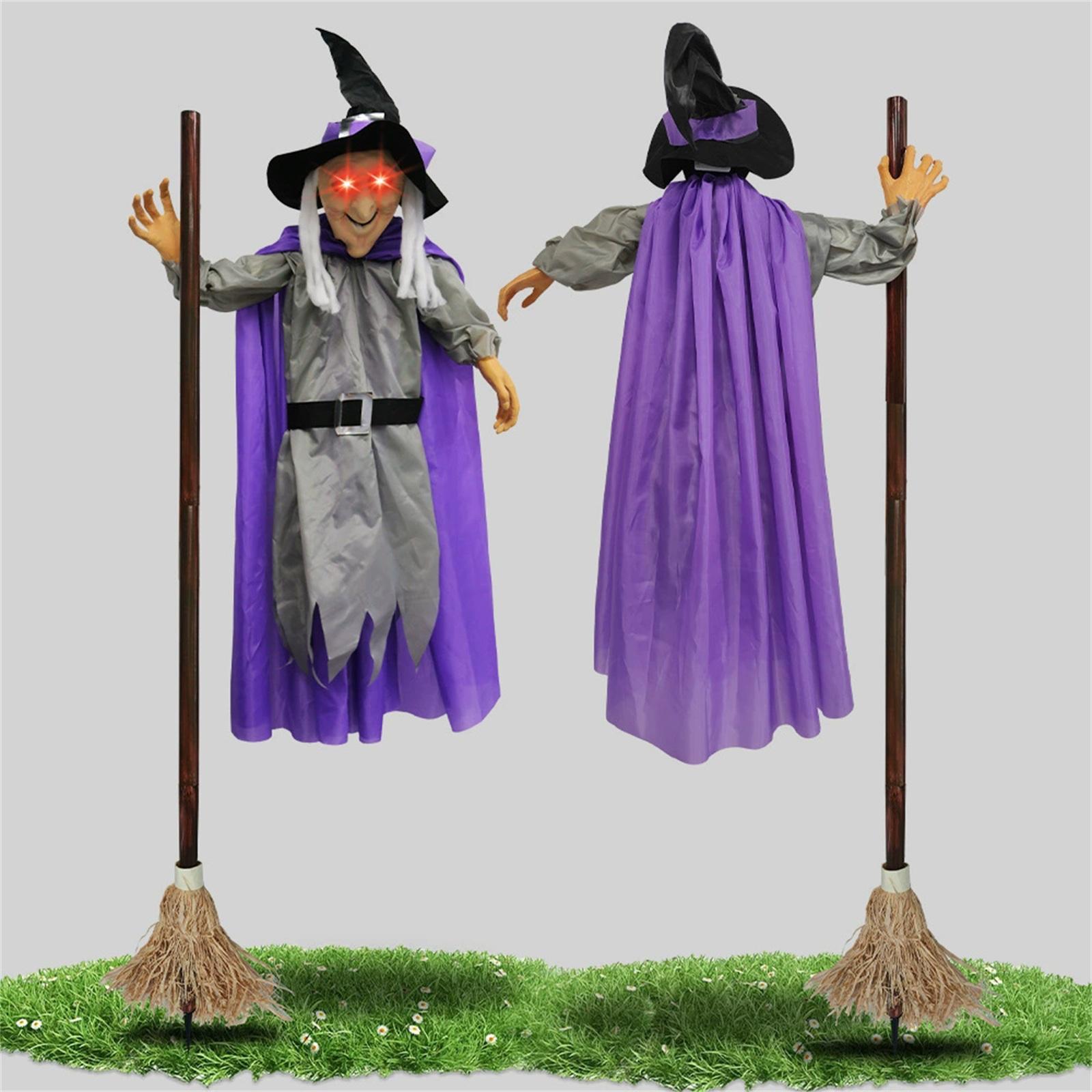 

Хэллоуин Украшение Голосовое Управление Ведьма Большая Подвесная Светящаяся Звукоиздающая Бар Дом Ужасы Украшение One Size