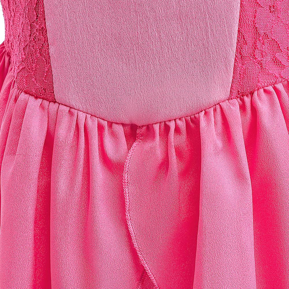 strapless open back dress Pink Princess Dress Costume For Toddler Girls main image 1