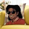 Legend M-Michael J-Jacksons World Various Sizes Square Pillow Case For Car Home Bedchamber Decor