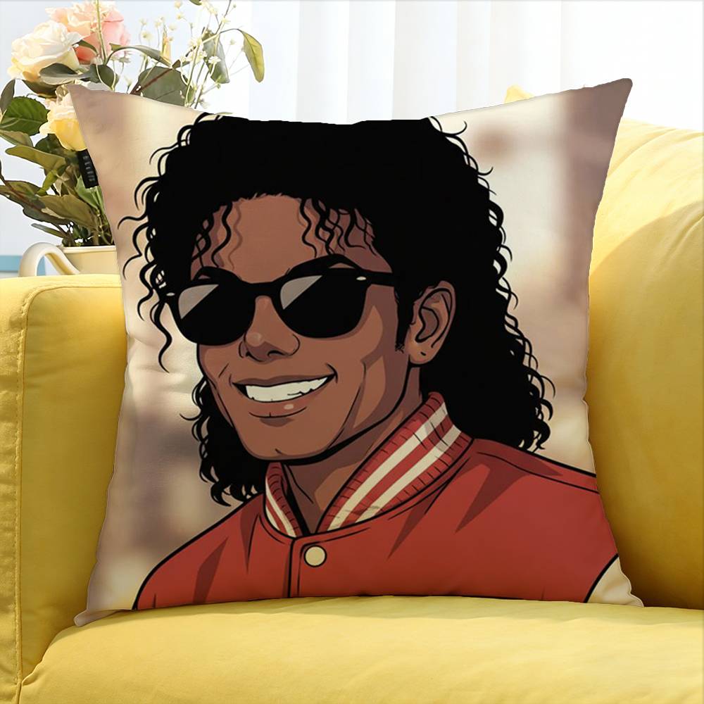 Legend M-Michael J-Jacksons World Various Sizes Square Pillow Case For Car Home Bedchamber Decor