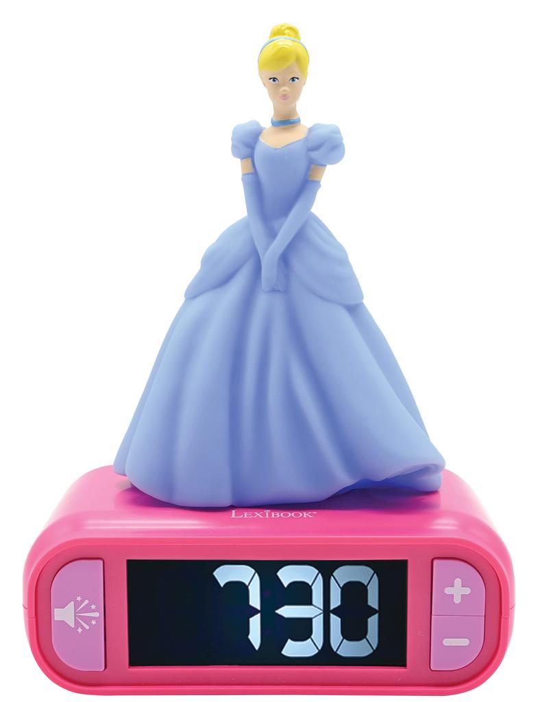 Lexibook Nattlys Vekkerklokke Disney Princess Askepott Digital klokke Bordklokke RL800DP Ekte produkt