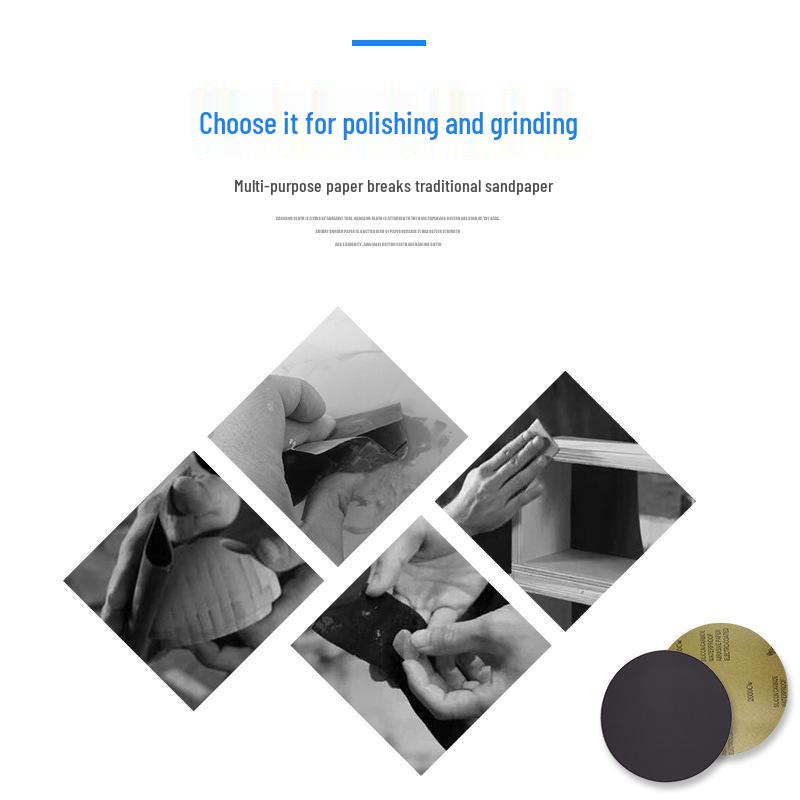 Eagle Brand Metallographic Sandpaper, 8" Diameter, 220-225mm, Double-Sided Tape for Grinding & Polishing