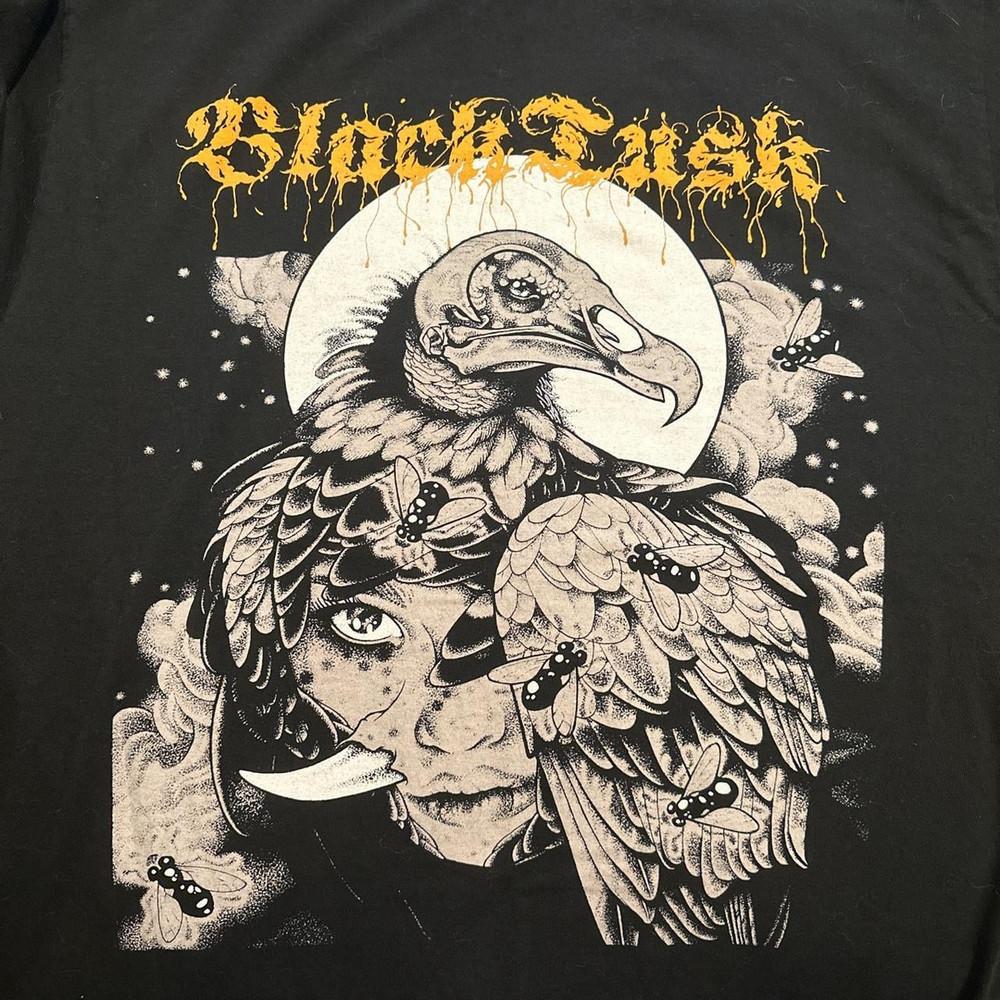 Vtg Black Tusk band Short Sleeve Cotton black Full Size T Shirt For Men BL277 Unisex T-Shirt XL