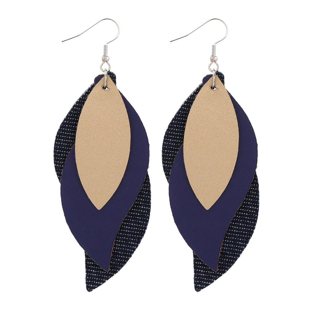 Stylish PU Leather Earrings: Creative Designs & Shapes