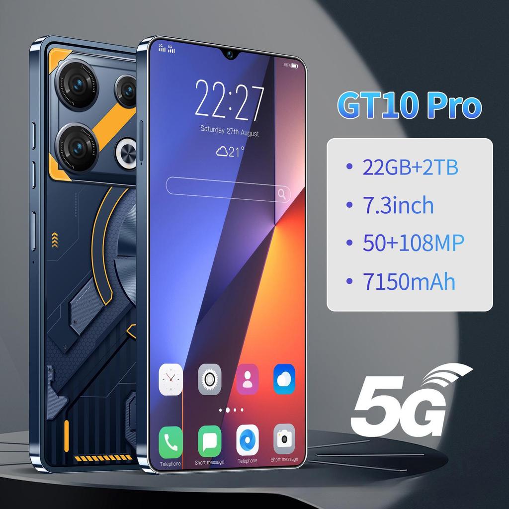 GT10 Pro Smartphone - Dual SIM, Dual Standby, 22GB RAM, 2TB Storage, Android, Global Version