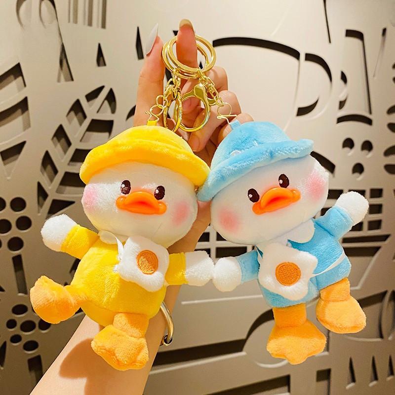 Soft Duck Plush Keyring Cute Egg Backpack Keychain For Students And Friends