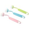 Replacement Brand New Toilet Brush Green+Pink+Blue Multi-Purposes Small Size Flexible And Convenient Plastic Soft
