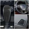 Car Steering Wheel Button Panel Gear Shift Knob AC Outlet Cover Trim Sticker for Ford Everest 2015-2019 Ranger 15-17 Accessories