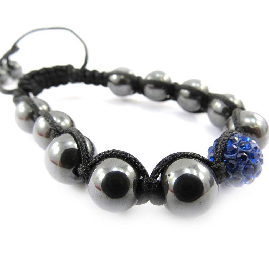 Les Trésors De Lily [J4058] - Ethnisches Armband 'Shambhala' blau