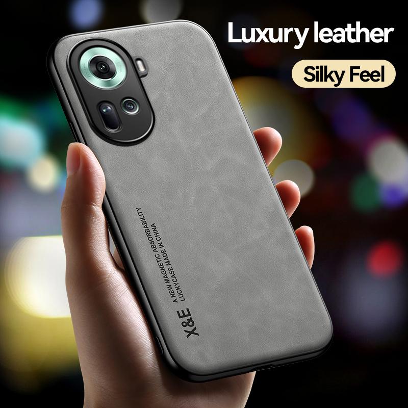 Shockproof Case for OPPO Reno 11 Pro 5G Reno 10 Pro Plus 8 8T Plus Protective Cover Magnetic Car Holder Phone Coque Fundas Capa