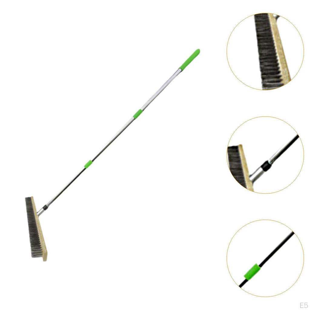 Stainless Steel Wire Floor Brush Cleaning Tool Outdoor Cement Scrub Scrubber