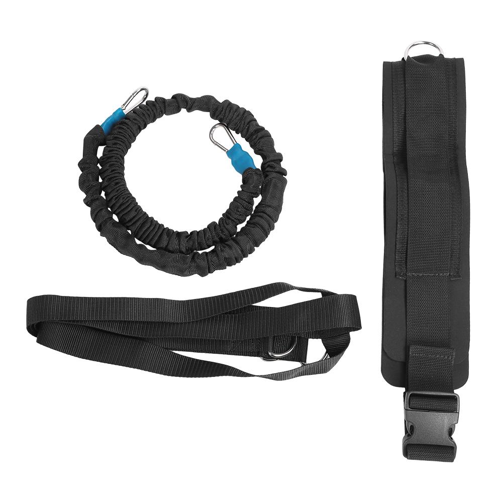 Multi functional Resistance Trainer Acceleration Speed Cord Rope Set for Sports Strength Running Training (4 ring cross