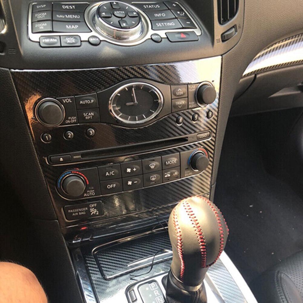 Pro Infiniti G37 kupé 2 dveře 5D Vzor karbonových vláken Interiér DIY Ozdobné nálepky