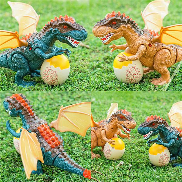 Electric Kids Children Walking Dinosaur T-Rex Figure Toys With Light Sound Gifts 