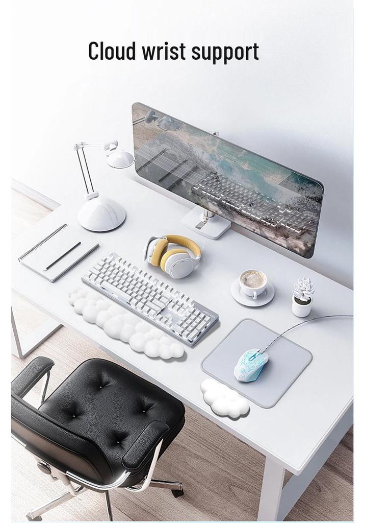 Cross-Border Leather Memory Foam Keyboard Wrist Rest Pad