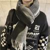Preppy Style Couple Plaid Scarf Men & Women Neck Warmer Winter Warm Student Gift Dopamine Scarf