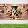 Graduation Banner 71 x 43 Inch Congrats Grad Party Decoration Photo Backdrop for Class of 2025 Graduation Celebration Senior Graduate School Ceremony