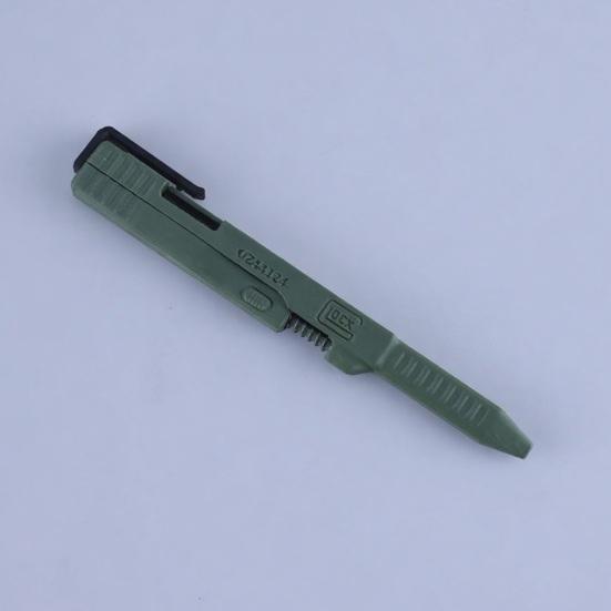 Tactical Slide Action Ballpoint Pen with Storage Box Display Stand Refillable 3D Printed Ink Pen Writing Tool Desk Accessory Men Gift