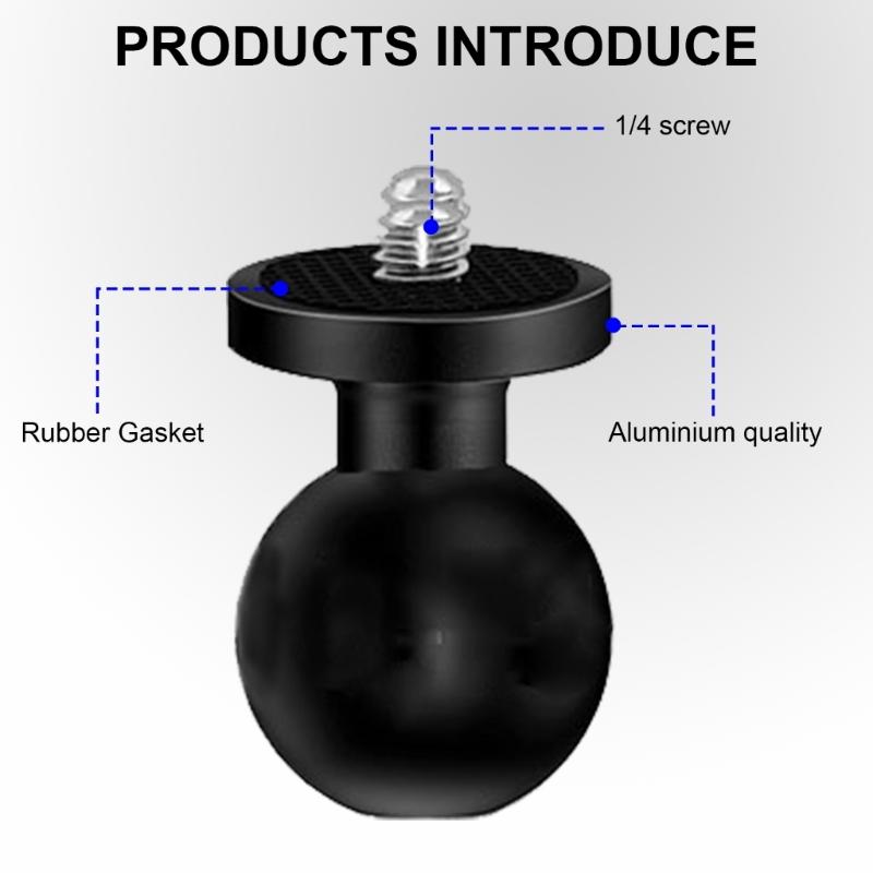 Secure Motorcycle Camera Clamp, Aluminum Quick Release Handlebar Mount for 12/11 /X4 Outdoor Action Shooting