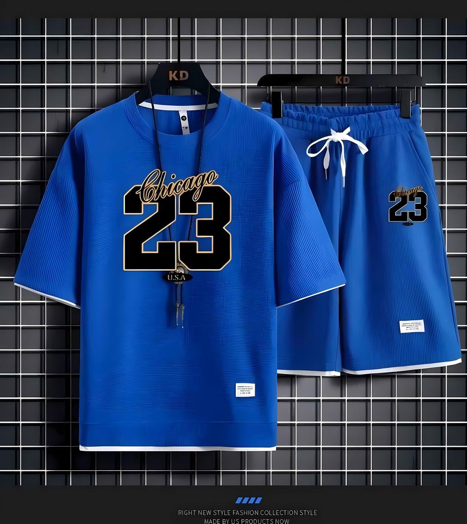 The 2026 Summer Men's Set Features Street Fashion Casual Comfort Softness Breathability and 3D Digital Pattern Printing