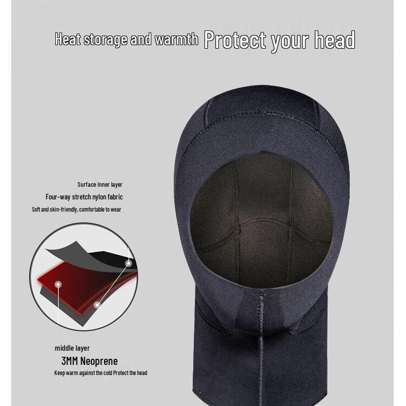 SBART 3MM Neoprene Diving Hood