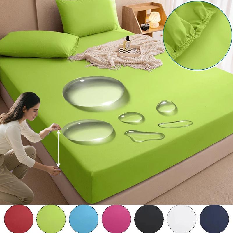 Coprimaterasso Impermeabile - Copertura Elastica Premium - Silenzioso, Morbido, Rinfrescante e Traspirante, Tasche Profonde - Durevole, Lavabile in Lavatrice e Senza Pieghe